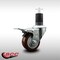 Service Caster 3'' SS Maroon Poly Swivel 1-5/8'' Expanding Stem Caster Total Lock Brake SCC-SSEXTTL20S314-PPUB-MRN-158 - alternate 3